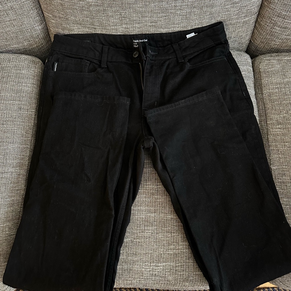 Frank and Oak slim black jeans (brand new) (33x32)